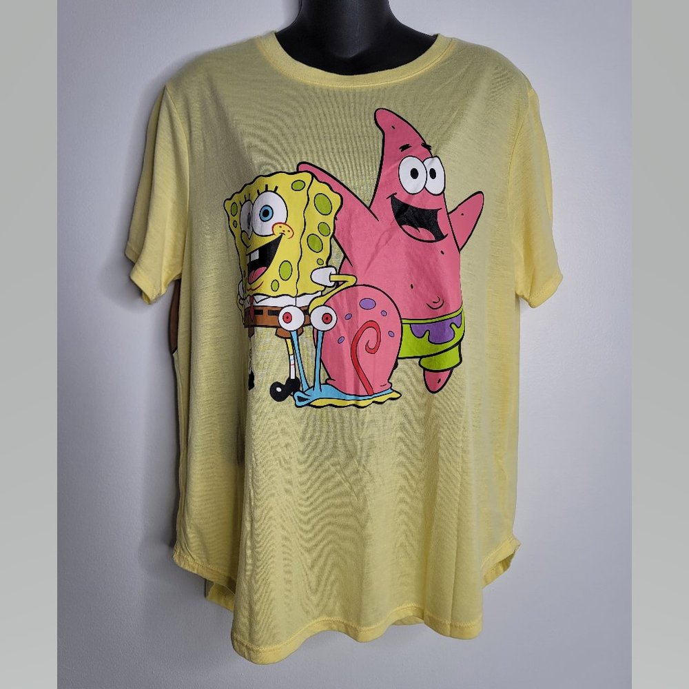 Spongebob Squarepants & Crew Graphic T-Shirt XXL Short Sleeves Nickelodeon
